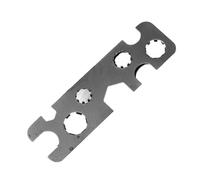 jiingekk Práctica llave multiusos 9 en 1 de acero templado de alta dureza, herramienta impermeable ergonómica para reparaciones del hogar, juego de fontanería de varios tamaños