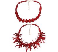 jiingekk Práctico collar irregular de corales, joyería de moda para armario moderno, joyería de moda para mujeres y mujeres