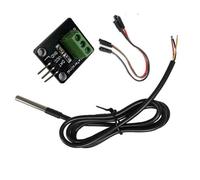 jiingekk Precisions - Módulo de sensores de termómetros digitales con amplios rangos de temperatura para sistemas y proyectos integrados, módulo de sensores de temperatura GPIO