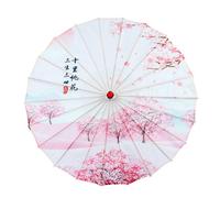 jiingekk Sombrillas chinas de papel aceitado para danza, de seda, para disfraces y decoración de fiestas, paraguas chinos tradicionales