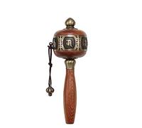 JIiopCFegh Rueda de oración tibetana, Rueda de oración tibetana Budista Mano con la Verdad 6(Black)