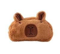 JiJia LeCo Capybara - Estuche para lápices, diseño de gaviota, pájaro, boca grande, rana verde, superficie de tela suave, ropa mullida, cremallera, estuche para lápices, Capybaracity in Italy, Estuche
