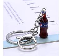 JIJIBA 1Pc Moda Hecha a Mano aleación Bebida Cola Bebidas Botella acrílico Charms llaveros Llavero para Bolso Colgantes de Coche