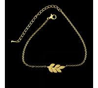 JIJIBA Pulseras de dijes de Hoja Femme Joyería Mujer Cadena de Mano Acero Inoxidable Armbanden Dama de Honor Regalos