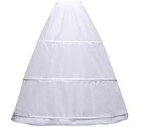 Jikekiroto Enaguas para Vestidos Falda de Aro Vestidos de Novia Fiesta Damas con Volantes Falda Larga de Tul Blanco de Las Mujeres Accesorios Nupcial Underkirt para el Banquete de Boda Enagua