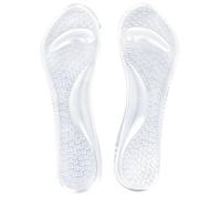 Jiklophg 1 par de plantillas de gel transparente con soporte para el para el cansancio del pie delantero/estres/dolor/Masaje