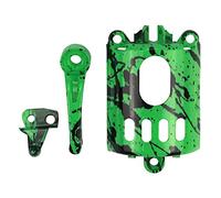 Jiklophg 3PCS / Set DIY Carcasa Modificada para Cortadora de Cabello EléCtrica Accesorios Recortadora de Cabello de Peluquero Cubierta del Interruptor-Verde