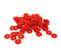 Jiklophg Accesorios para AfinacióN de Piano Anillo PequeñO de 90 Piezas, Grosor 1 mm Rojo