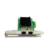 Jiklophg Doble Puerto RJ-45 1000Mbps PCI-Express X 4 Gigabit Ethernet Adaptador de Servidor Controlador de Interfaz de Red de Doble Puerto