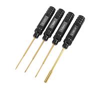 Jiklophg Kit de herramientas RC 4 piezas 1,27 mm 1,3 mm 1,5 mm destornillador hexagonal 4.0 llave de tuerca para 1/12 1/16 1/18 1/24 eje SCX24 RC coche