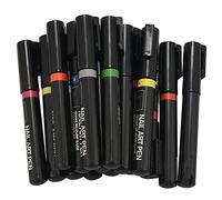 Jiklophg Pluma de Arte de UñAs Conjunto de 16 Colores Plumas de UñAs Arte para 3D Arte de UñAs DIY DecoracióN Esmalte de UñAs Conjunto de Plumas DiseñO 3D Herramientas de