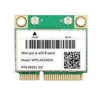 Jiklophg WiFi 6E AX3000H tarjeta de red Wi-Fi inalámbrica BT 5.2 para adaptador Wi-Fi Mini PCIE para escritorio/portátil Win10
