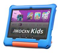 JIKOCXN Tableta para niños, tabletas Android de 10.1 pulgadas, tabletas para niños, 10 (4+6) + 64 GB ROM, aplicación Kid Space, 8000 mAh, expansión de 1 TB, funda para tablet EVA, cámara dual, GMS BT