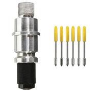 Jikoiuty 15 cuchillas Graphtec CB09U CB09 de 30 grados y cortador de plóter de vinilo + 1 carcasa para soporte de hoja