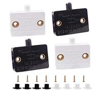 Jikoiuty 4 unidades de interruptor de puerta de armario con interruptor para puerta cerrada de 12 V, 24 V, 110 V