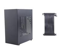 Jikoiuty A07 Mini ITX - Carcasa para ordenador HTPC USB 3.0 ITX con cable de extensión de tarjeta gráfica (A)