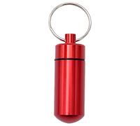 Jildouf Llavero Píldora | Pastillero Pequeño de Aluminio,Organizador para Contenedores para Tablet Impermeable con Compartimento Sellado, Adecuado para Exteriores, Camping, Bolsa de acompañamiento