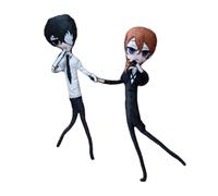 Jilijia 2 almohadas de peluche BSD de Dazai y Chuuya, de peluche giratorio, divertido cojín de peluche suave para decoración de sofá del hogar, 35 cm