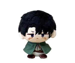 Jilijia Almohada de peluche de anime Levi/Zoe Hans/Eren Jaeger, llavero de peluche suave para decoración de bolsas, regalos coleccionables para fanáticos, 10 cm