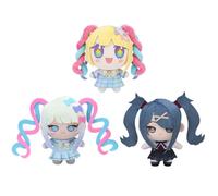 Jilijia Ame-chan - Figura de peluche de anime KAngel PP relleno de algodón de 10 cm, para dormitorio, sofá, almohada, bolsa de escritorio, regalo para los fanáticos, 3 piezas