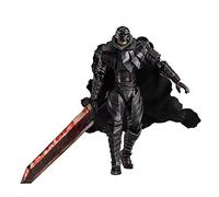 Jilijia Anime Buena Figura Guts Battle Version Damaged Action Figurine PVC Black Swordsman Guts Change Face Model Estatua de Juguete Colecciones Ornaments Regalo