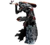 Jilijia Anime Buena Figura Guts Battle Version Damaged Action Figurine PVC Black Swordsman Guts Change Face Model Estatua de Juguete Colecciones Ornaments Regalo