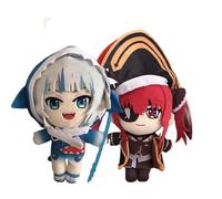 Jilijia Anime Hoshimachi Suisei/Gawr Gura/Houshou Navy/Oozora/Inugami Korone figura de juguete de peluche suave, almohada para dormir, suave para mirar hacia arriba, cojín para decoración del hogar y