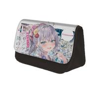 Jilijia Anime Kuze Masachika/SUO Yuki/Kimishima Ayano - Estuche para lápices con doble cremallera, bolsa de papelería de gran capacidad, bolsa de almacenamiento de dibujos animados para adolescentes,