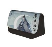 Jilijia Anime Mo Dao Zu Shi Bag MDZS - Bolsa para bolígrafos de cultivo demoníaco, bolsa de lápices Wei Wu Xian, bolsa de dibujos animados Lan Wang Ji, bolsa de cosméticos, bolsa de papelería, Song