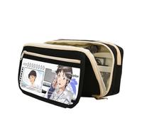 Jilijia Ayanami Rei - Estuche para lápices para niños y niñas, bolsa de gran capacidad para bolígrafos de anime, Asuka Langley Soryu/Nagisa Kaworu, bolsa de papelería con cremallera, regalos escolares