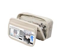 Jilijia Ayanami Rei - Estuche para lápices para niños y niñas, bolsa de gran capacidad para bolígrafos de anime, Asuka Langley Soryu/Nagisa Kaworu, bolsa de papelería con cremallera, regalos escolares