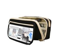 Jilijia Ayanami Rei - Estuche para lápices para niños y niñas, bolsa de gran capacidad para bolígrafos de anime, Asuka Langley Soryu/Nagisa Kaworu, bolsa de papelería con cremallera, regalos escolares