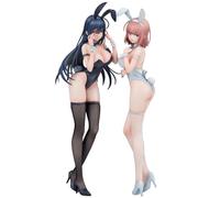 Jilijia Black Bunny Aoi - Figura de acción de anime Bunny Girl (2 unidades)