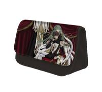 Jilijia Code Geass Lelouch of The Rebellion - Estuche para lápices de anime con doble cremallera, bolsa de papelería de gran capacidad, bolsa de almacenamiento de dibujos animados para adolescentes,