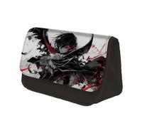 Jilijia Code Geass Lelouch of The Rebellion - Estuche para lápices de anime con doble cremallera, bolsa de papelería de gran capacidad, bolsa de almacenamiento de dibujos animados para adolescentes,