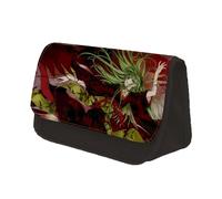 Jilijia Code Geass Lelouch of The Rebellion - Estuche para lápices de anime con doble cremallera, bolsa de papelería de gran capacidad, bolsa de almacenamiento de dibujos animados para adolescentes,