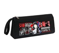 Jilijia Dazai Osamu - Estuche para lápices BSD con figura de anime Nakajima Atsushi Nakahara Chuuya, bolsa multifuncional impresa, bolsa de papelería para adolescentes, estudiantes, regalos de