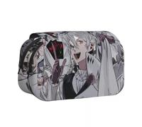 Jilijia Dazai Osamu - Estuche para lápices de anime BSD con diseño de dibujos animados Nakahara Chuuya/Akutagawa Ryunosuke con impresión 3D, estuche de doble capa con cremallera, gran capacidad, para