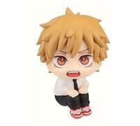 Jilijia Denji Anime Look Up Figura Denji/Makima/Power Q Versión Cabeza Grande Figura Posición Sentada Modelo Decoración de Pasteles Regalos para Fans 11,5 cm