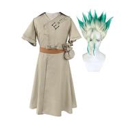 Jilijia Disfraz de anime Dr.Stone Ishigami Senkuu para cosplay, vestido de uniforme para fiesta de Halloween