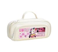 Jilijia Estuche para lápices de anime Dazai Osamu Nakahara Chuuya, bolsa para bolígrafos BSD con estampado de dibujos animados, bolsa para adolescentes, con cremallera, gran capacidad, para