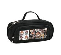 Jilijia Estuche para lápices de anime Dazai Osamu Nakahara Chuuya, bolsa para bolígrafos BSD con estampado de dibujos animados, bolsa para adolescentes, con cremallera, gran capacidad, para