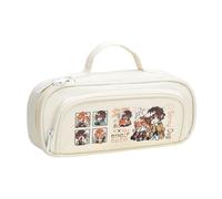 Jilijia Estuche para lápices de anime Dazai Osamu Nakahara Chuuya, bolsa para bolígrafos BSD con estampado de dibujos animados, bolsa para adolescentes, con cremallera, gran capacidad, para