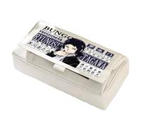 Jilijia Estuche para lápices de anime Dazai Osamu Nakahara Chuuya, con estampado de dibujos animados, bolsas grandes de papelería, regalos escolares para niños y niñas, Tipo 11, 22*10*11cm, Estuches