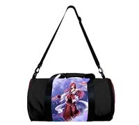 Jilijia FAIRY TAIL - Bolsa de deporte con diseño de anime Natsu Dragneel Lucy Heartfilia, bolsa de gimnasio, bolsa de viaje, deportes, camping, yoga, natación, bolsa redonda plegable con correa para