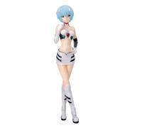 Jilijia Figura de acción de Ayanami Rei, figura de anime, modelo de traje de carreras, estatua de PVC, decoración de escritorio, hecha a mano, coleccionable, regalos para fanáticos de 21 cm