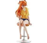 Jilijia Figura de Asuka Langley Soryu de PVC, modelo de dibujos animados, personaje de Ayanami Rei, figura de acción coleccionable para el hogar, coche, adornos decorativos