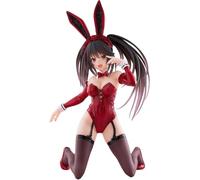 Jilijia Figura de Tokisaki Kurumi, figuras de animé de conejitas arrodilladas, 13 cm, personajes de dibujos animados, modelo de PVC, estatua coleccionable para decoración del hogar y el coche