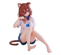 Jilijia Figuras de anime The Quintaesencia Quintuplets Figura Nakano Miku/Nakono Yotsuba Modelos de personajes Lindo Gato Estilo Decoración de Escritorio Adornos Colección Pvc Regalo