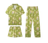 Jilijia Gojo Satoru - Conjunto de pijama con camiseta y pantalones cortos Nanami Kento/Geto Suguru, disfraz de cosplay para hombre y mujer, disfraz casual de Halloween
